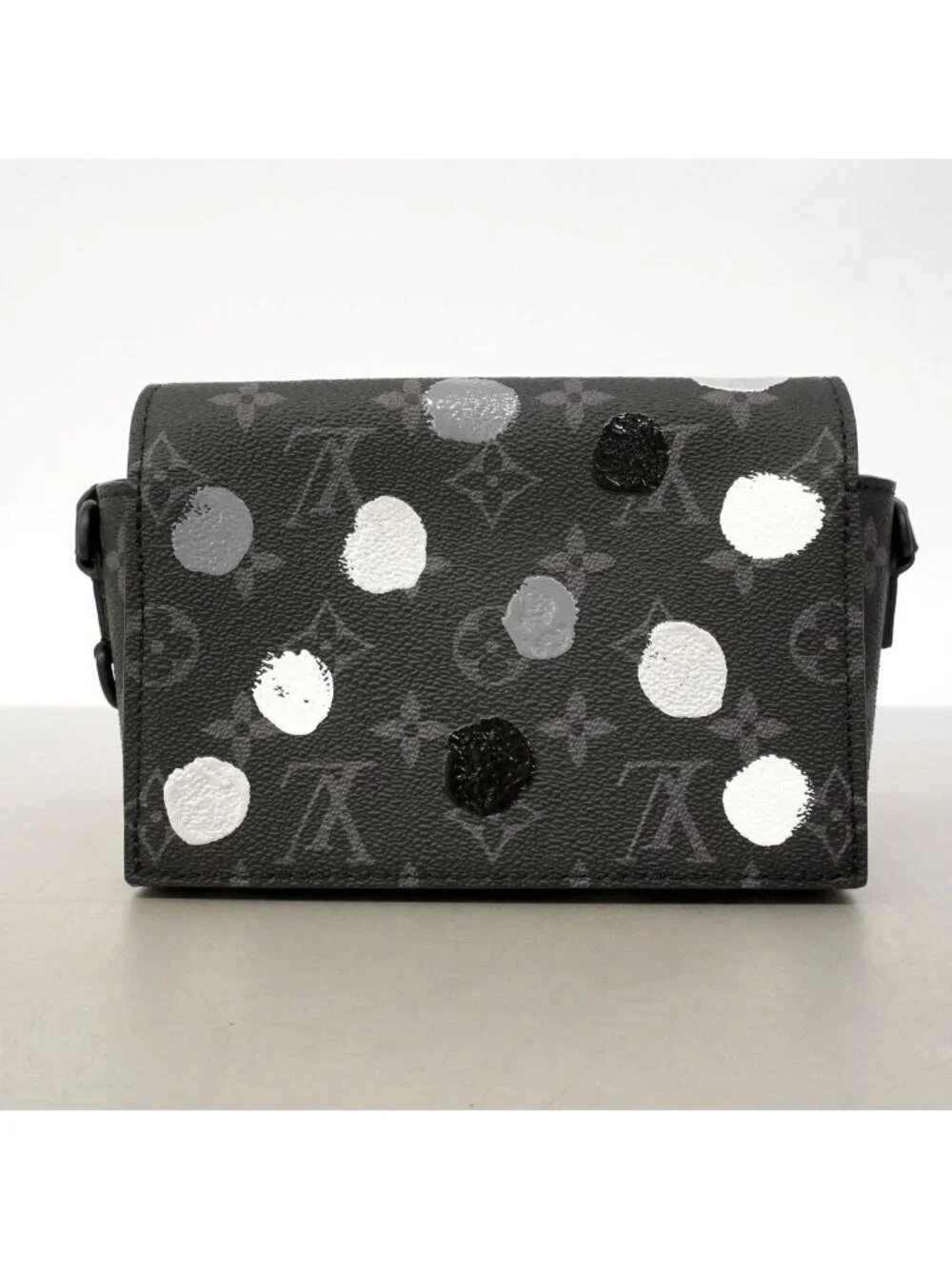 Louis Vuitton Shoulder Bag Monogram Eclipse LV YK Steamer Wearable Wallet Black